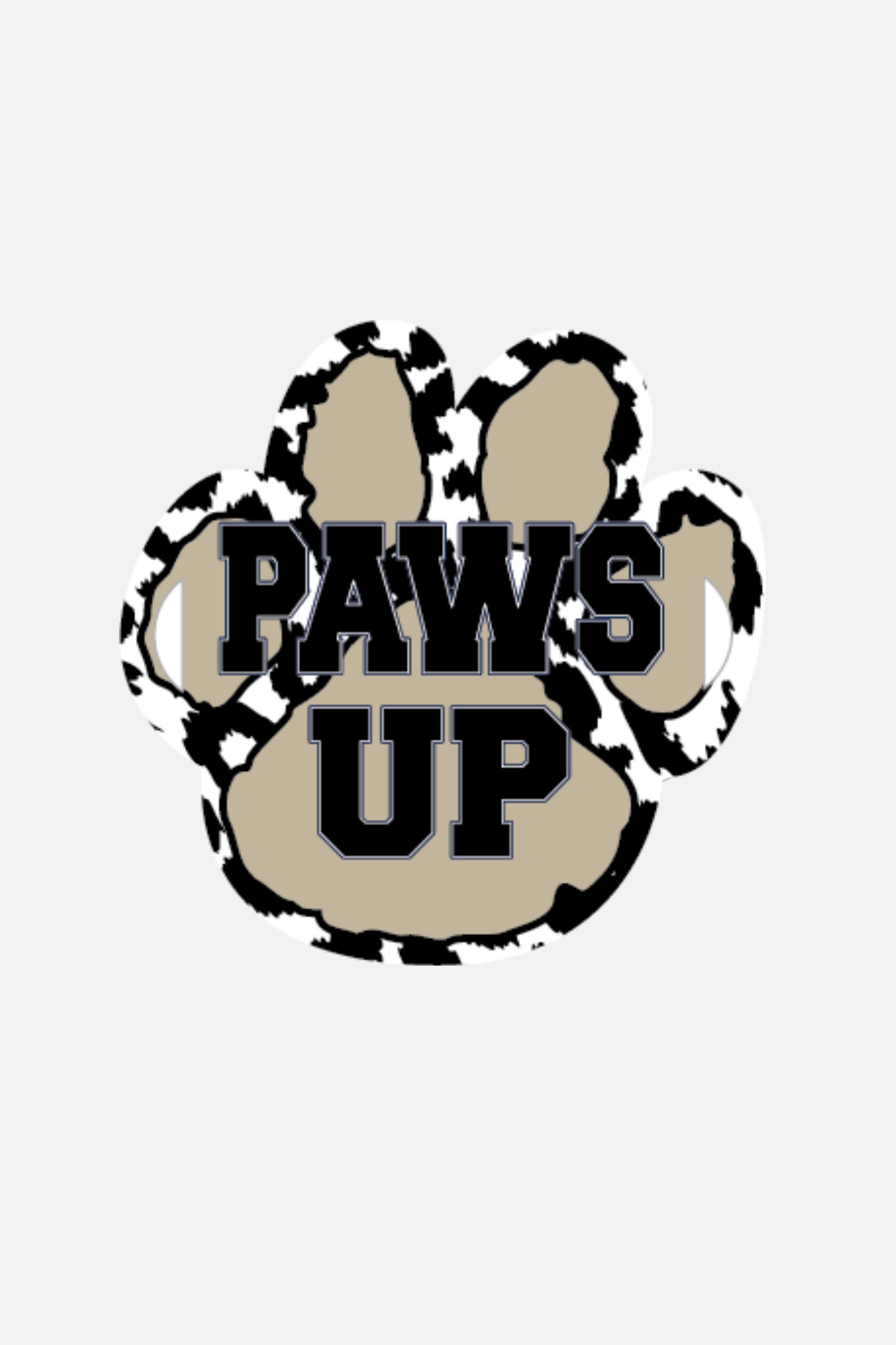 Chant Sign Paw - Animal Print