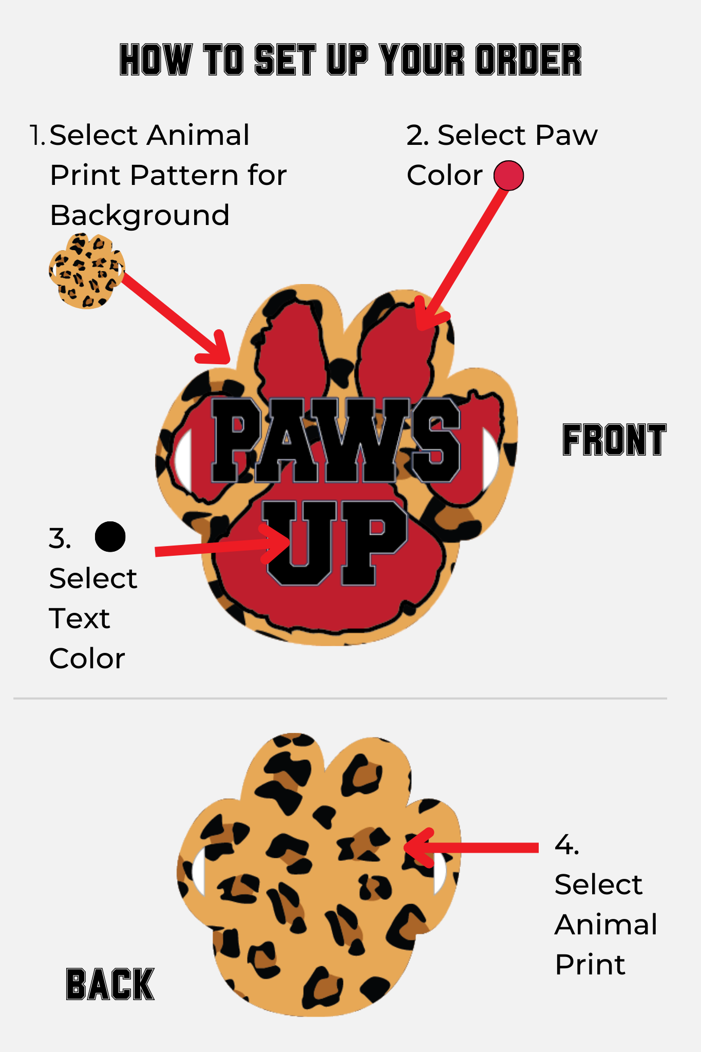 Chant Sign Paw - Animal Print