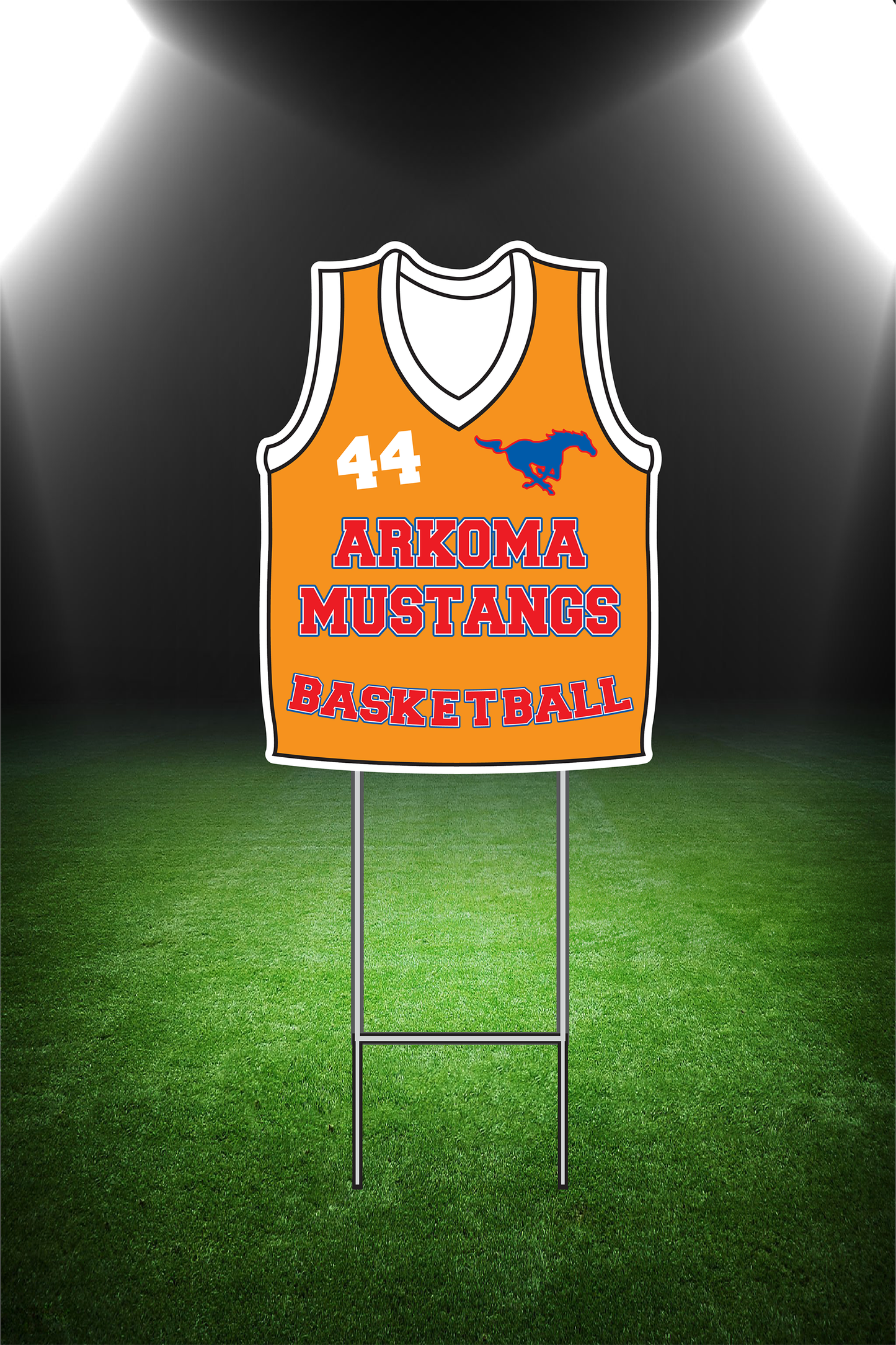 Basketball Jersey Yard Sign