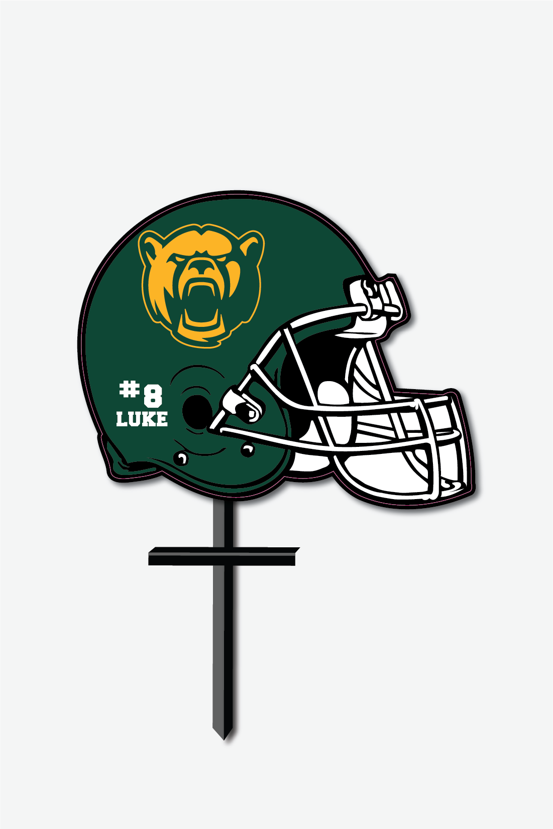 Alumlite Helmet 18" x 23" with T-bar Iron Step Stake