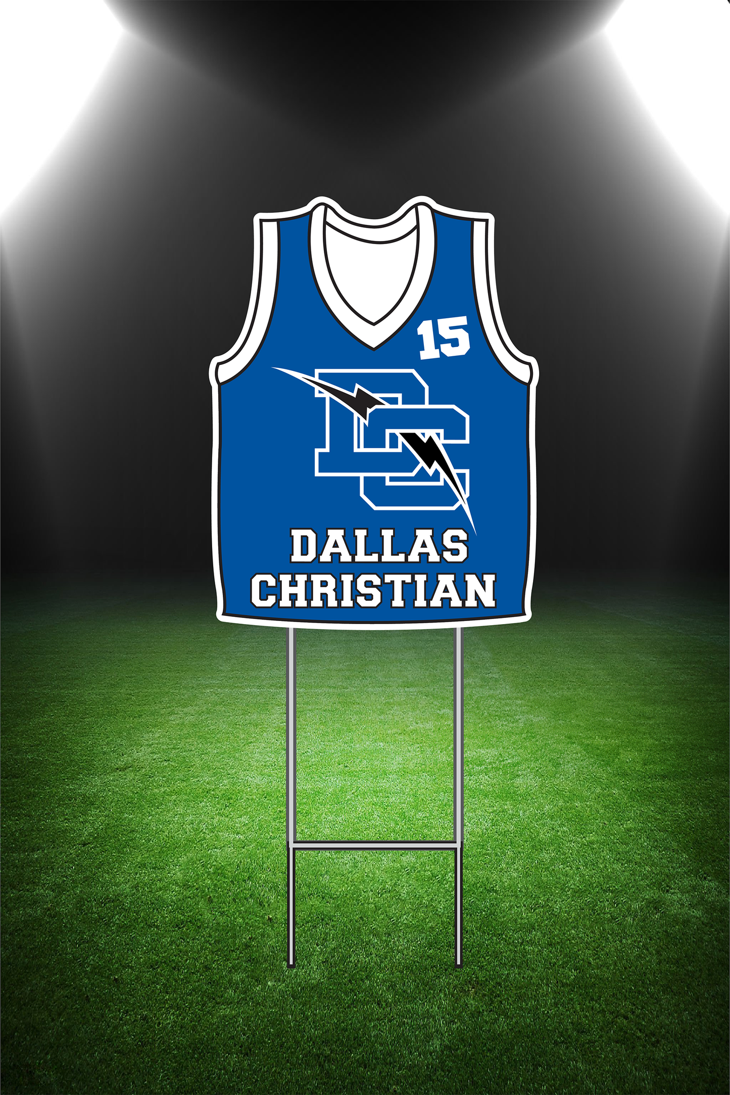 Basketball Jersey Yard Sign