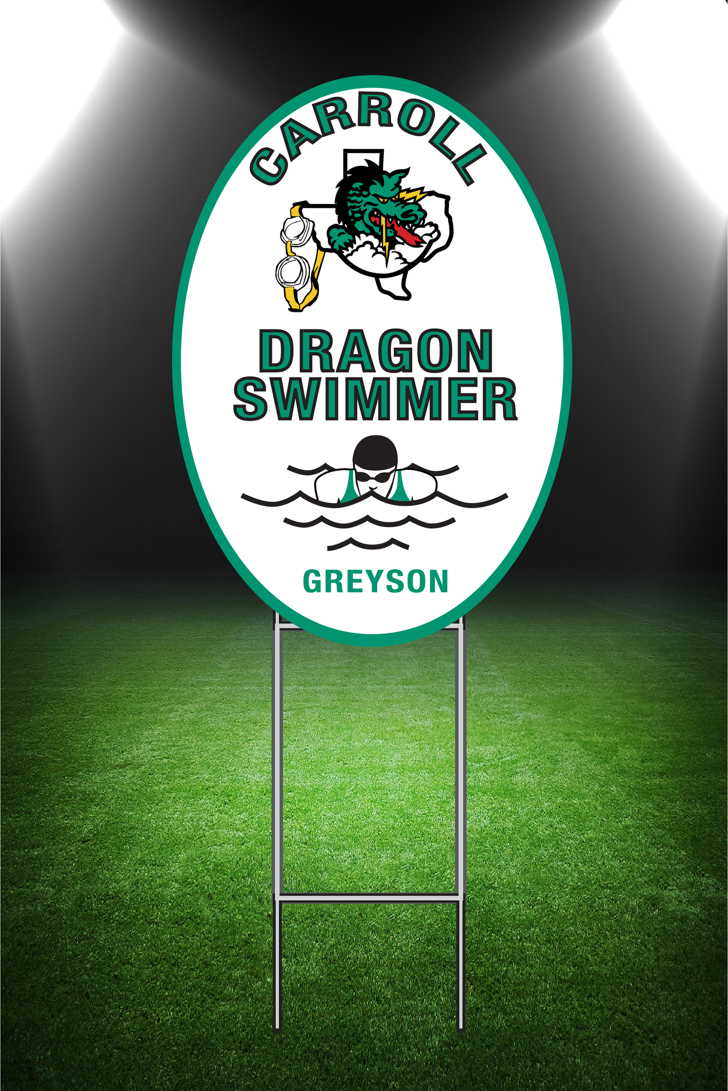 Oval Yard Sign