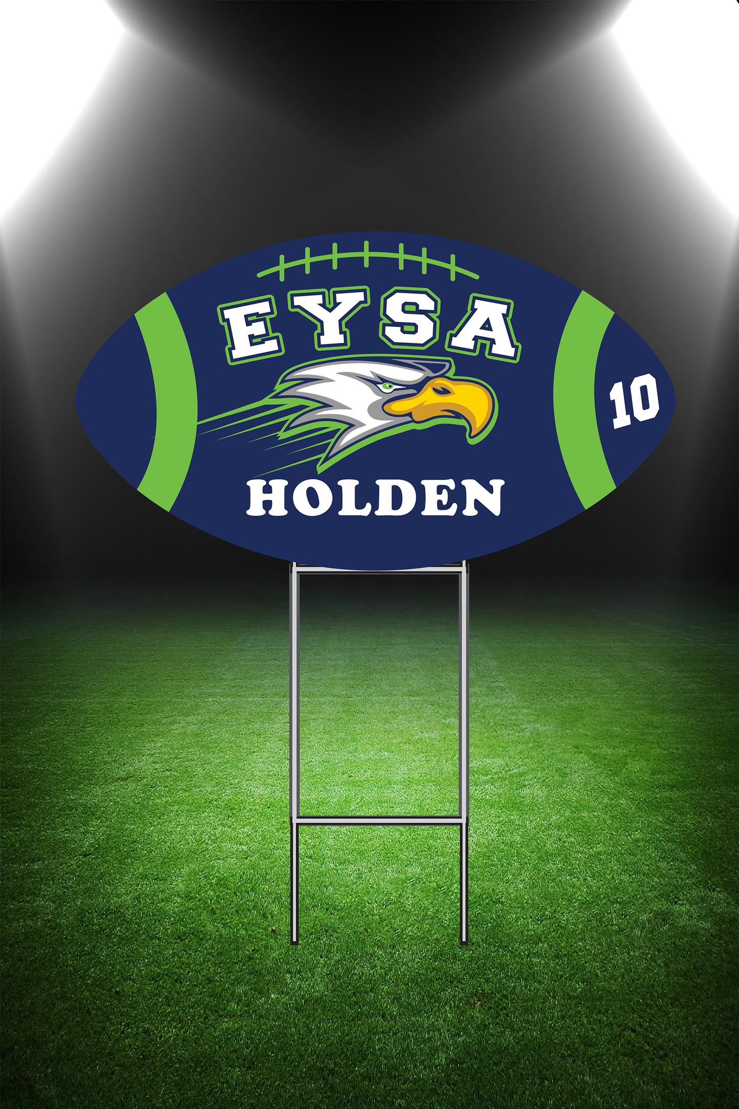 Football Yard Sign