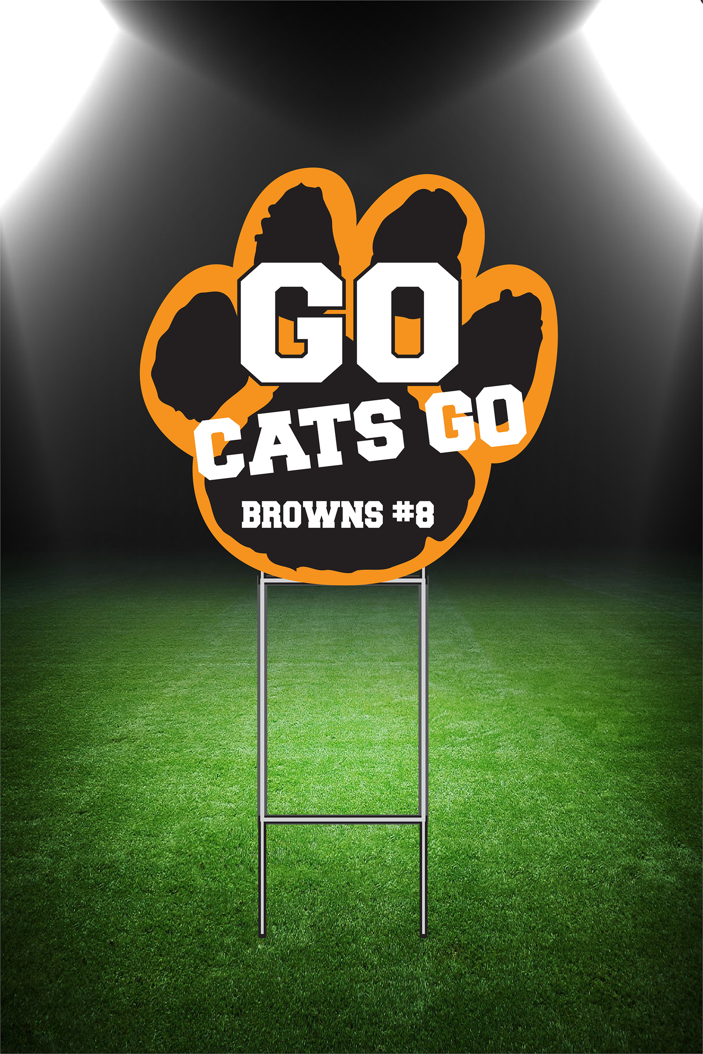 Paw Yard Sign