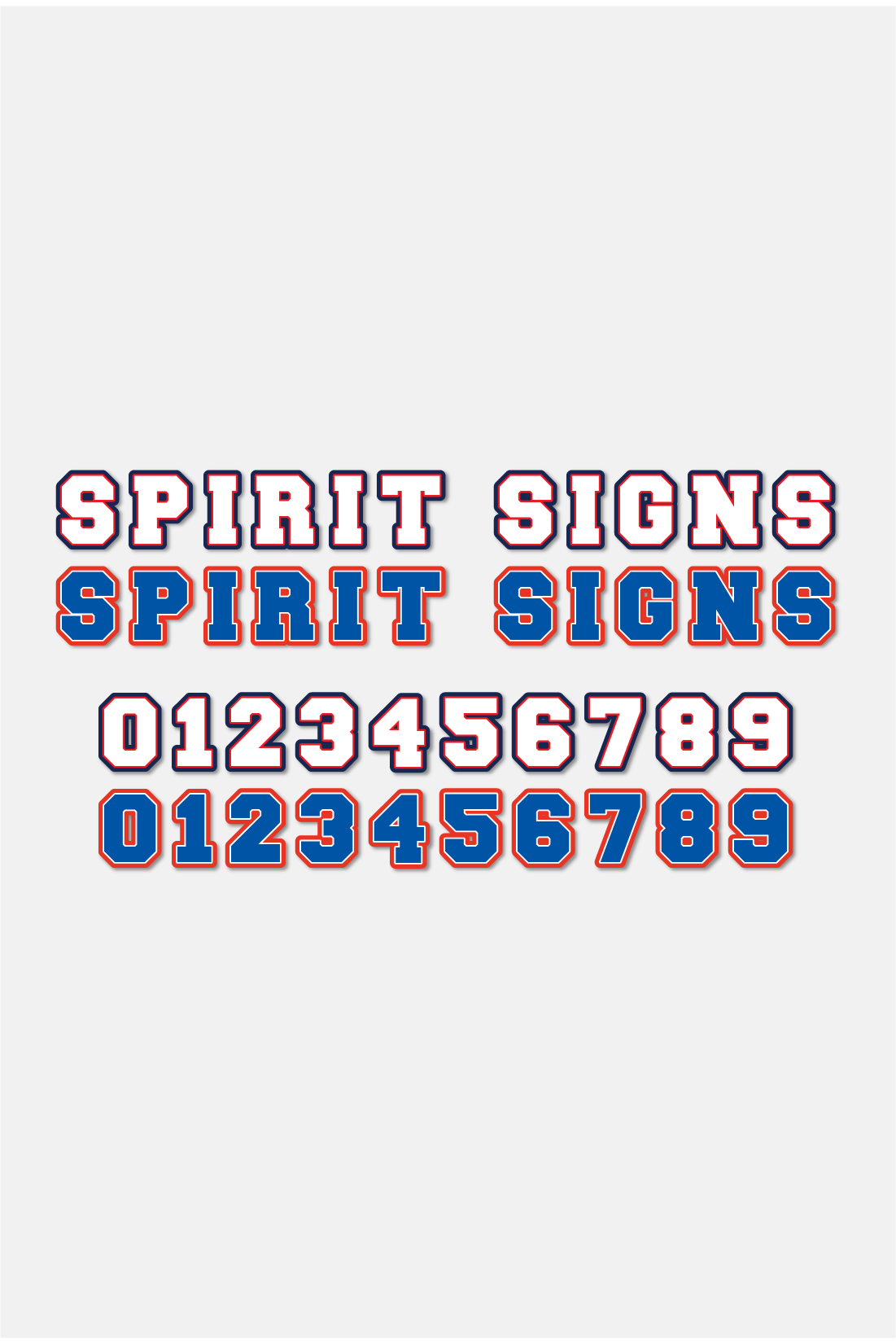 Endzone Team Letter Signs