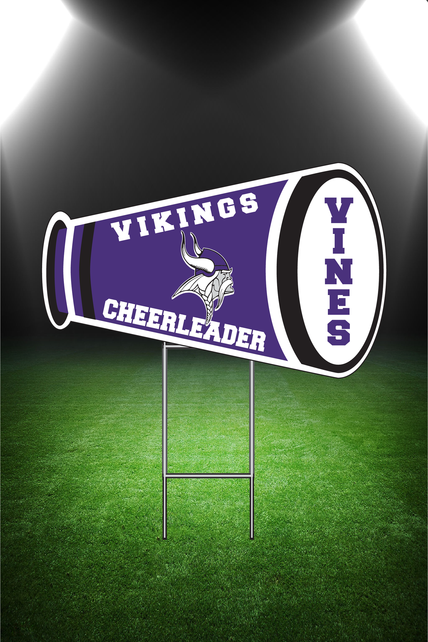 Megaphone Horizontal Yard Sign