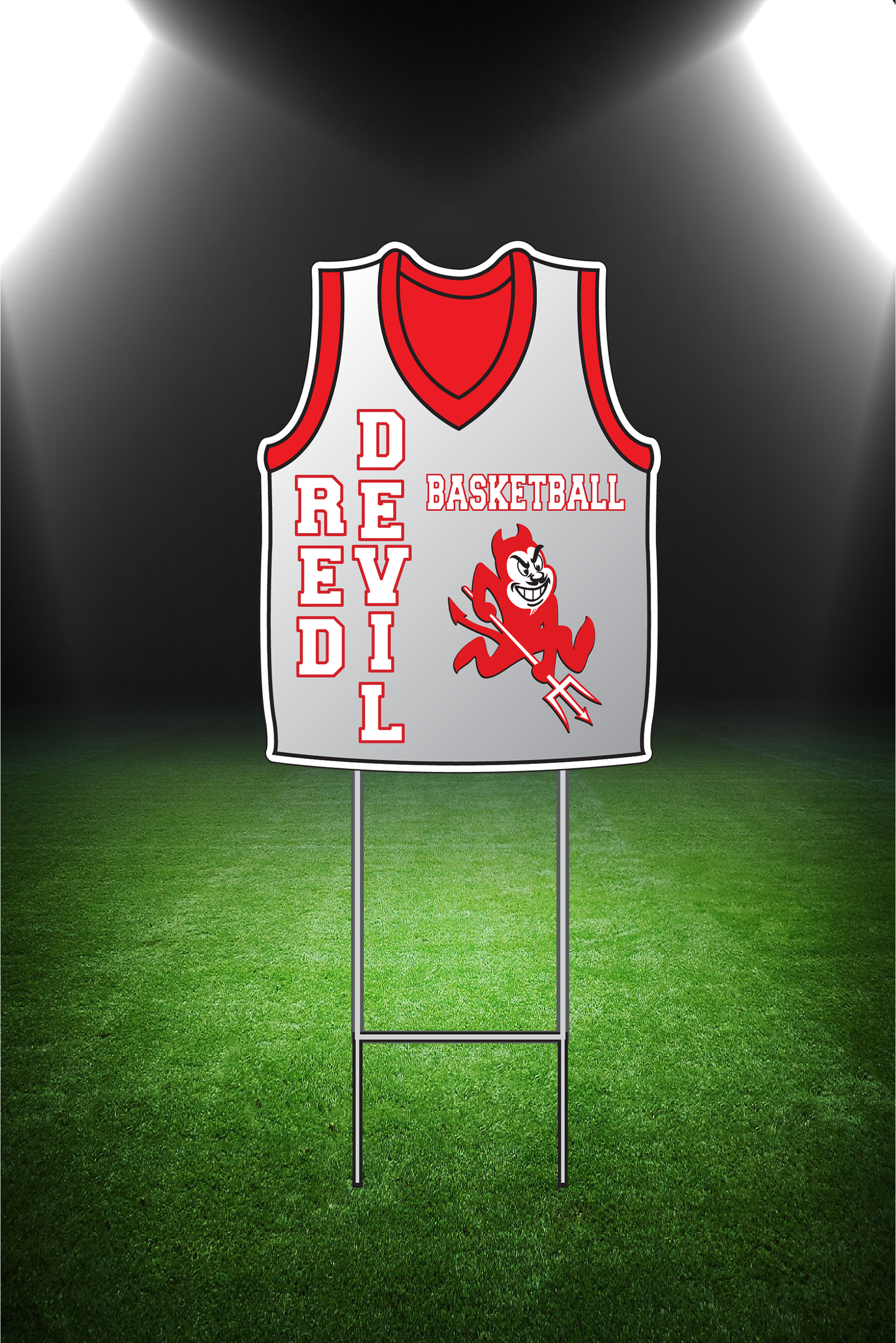 Basketball Jersey Yard Sign