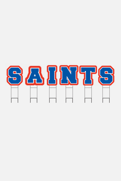 Endzone Team Letter Signs