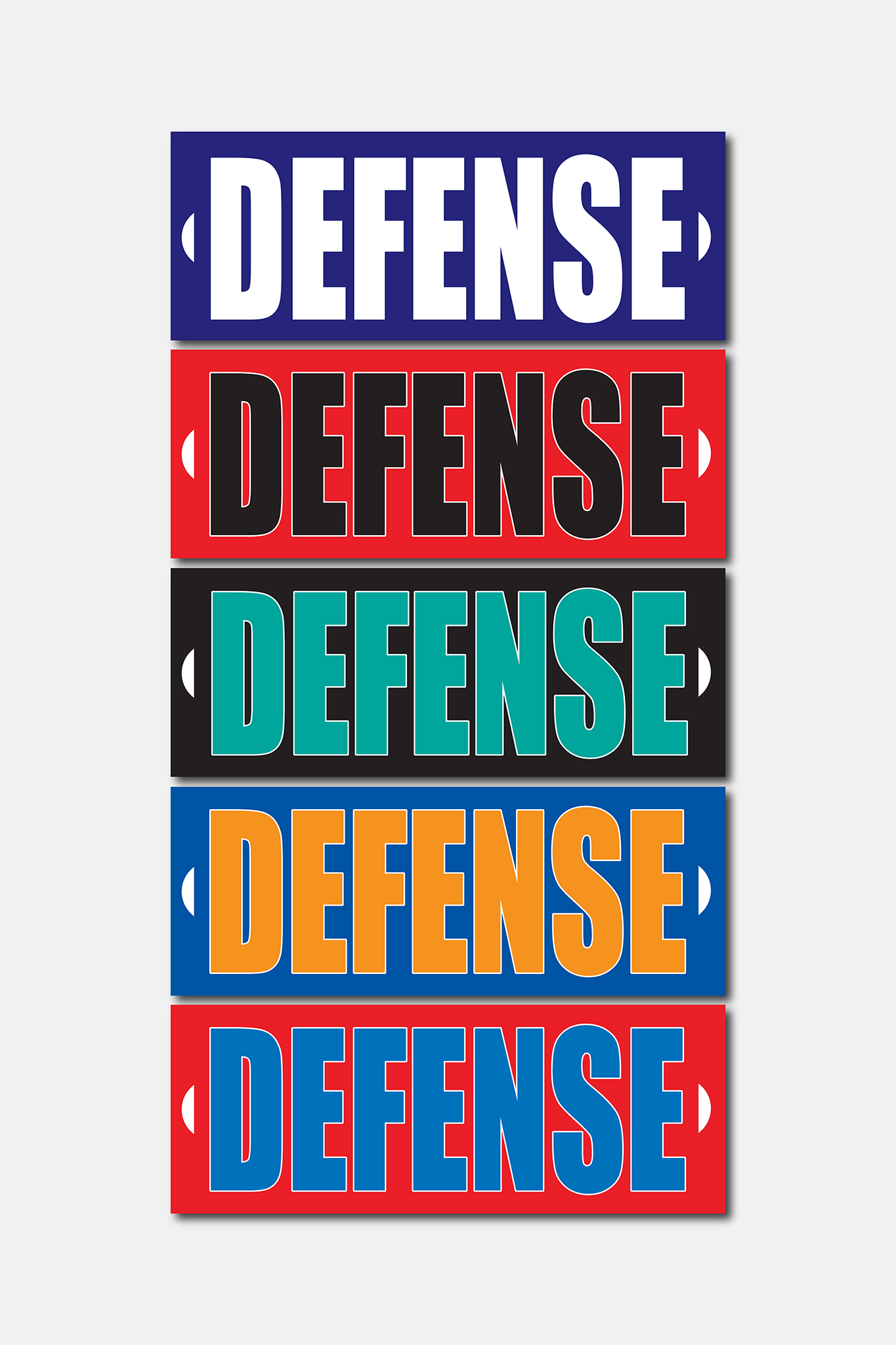 Defence Sign Chant Signs for Cheer and Team Sports - Chant Signs Texas - Spirit Signs