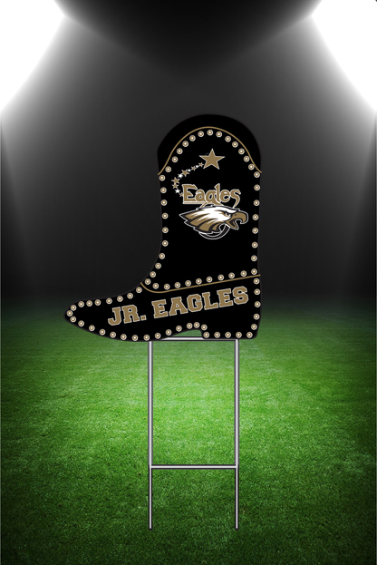 Drill Team Boot Yard Sign
