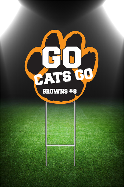 Paw Yard Sign