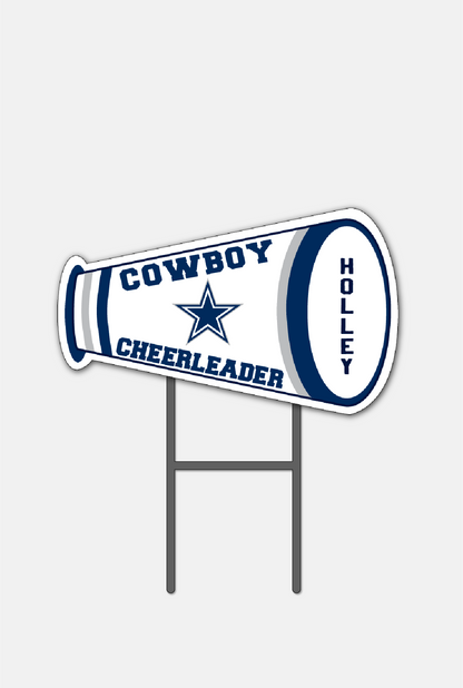 Corrugated Plastic Megaphone 14" x 23" with H Stake