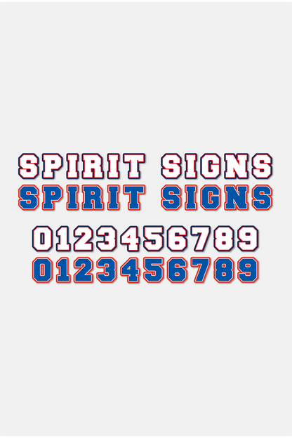 Endzone Team Letter Signs